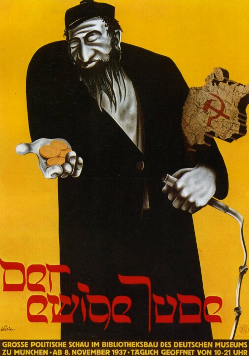 1937 Artist unknown Poster for the exhibition the Eternal Jew