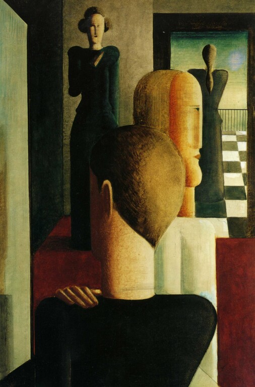 1925 Oscar Schlemmer - Four figures in a room