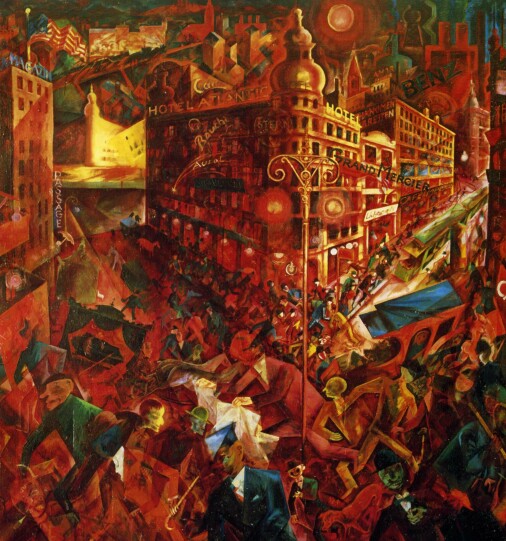 1916-1917 George Grosz - Overlooking the great view