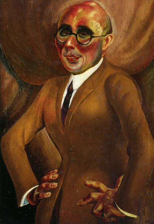 1923 Otto Dix - Portrait of jeweler Karl Krall