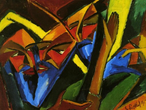 1912 Karl Schmidt-Rottluff - Pharisees