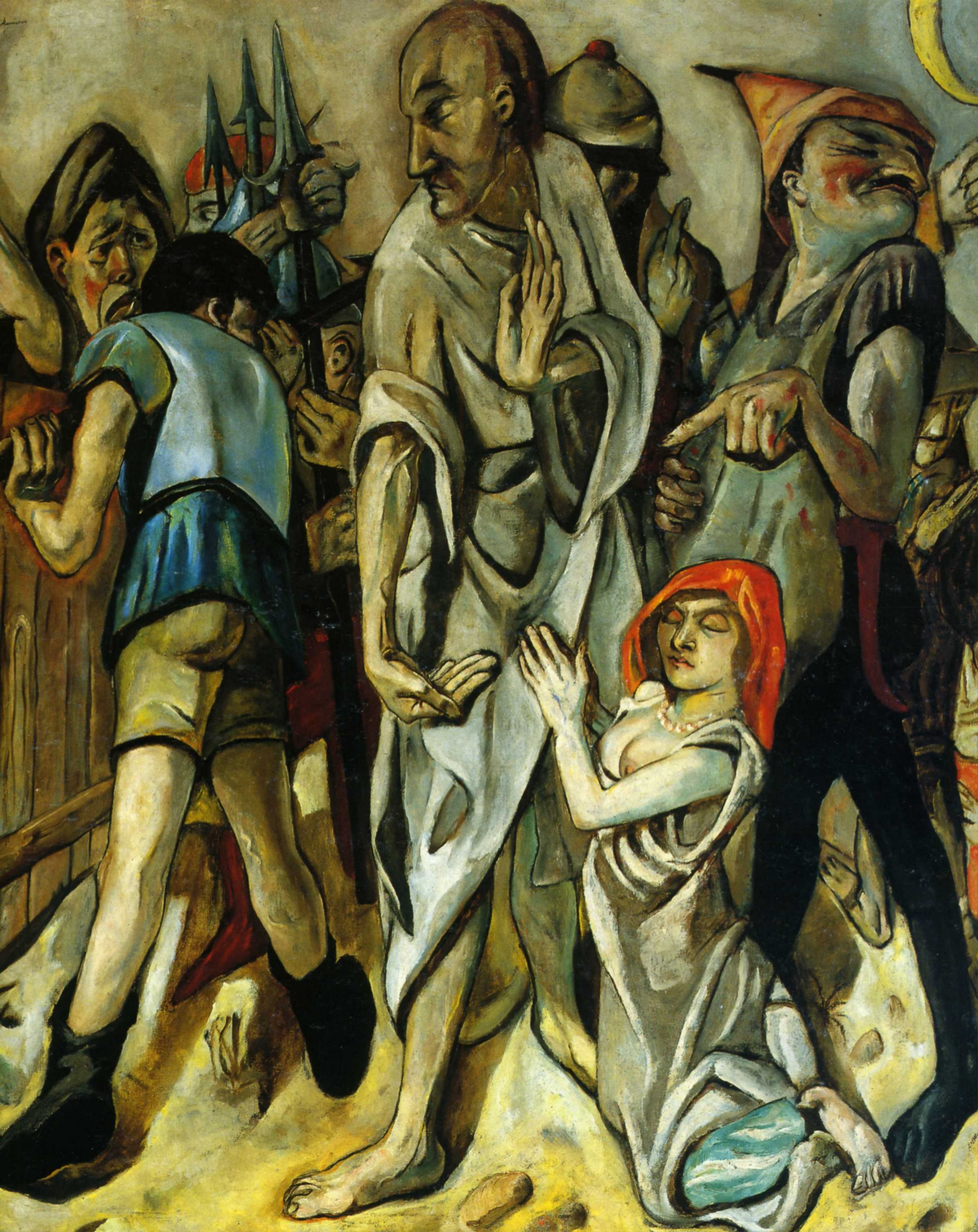 1917 Max Beckmann - Christ&the adulterous woman