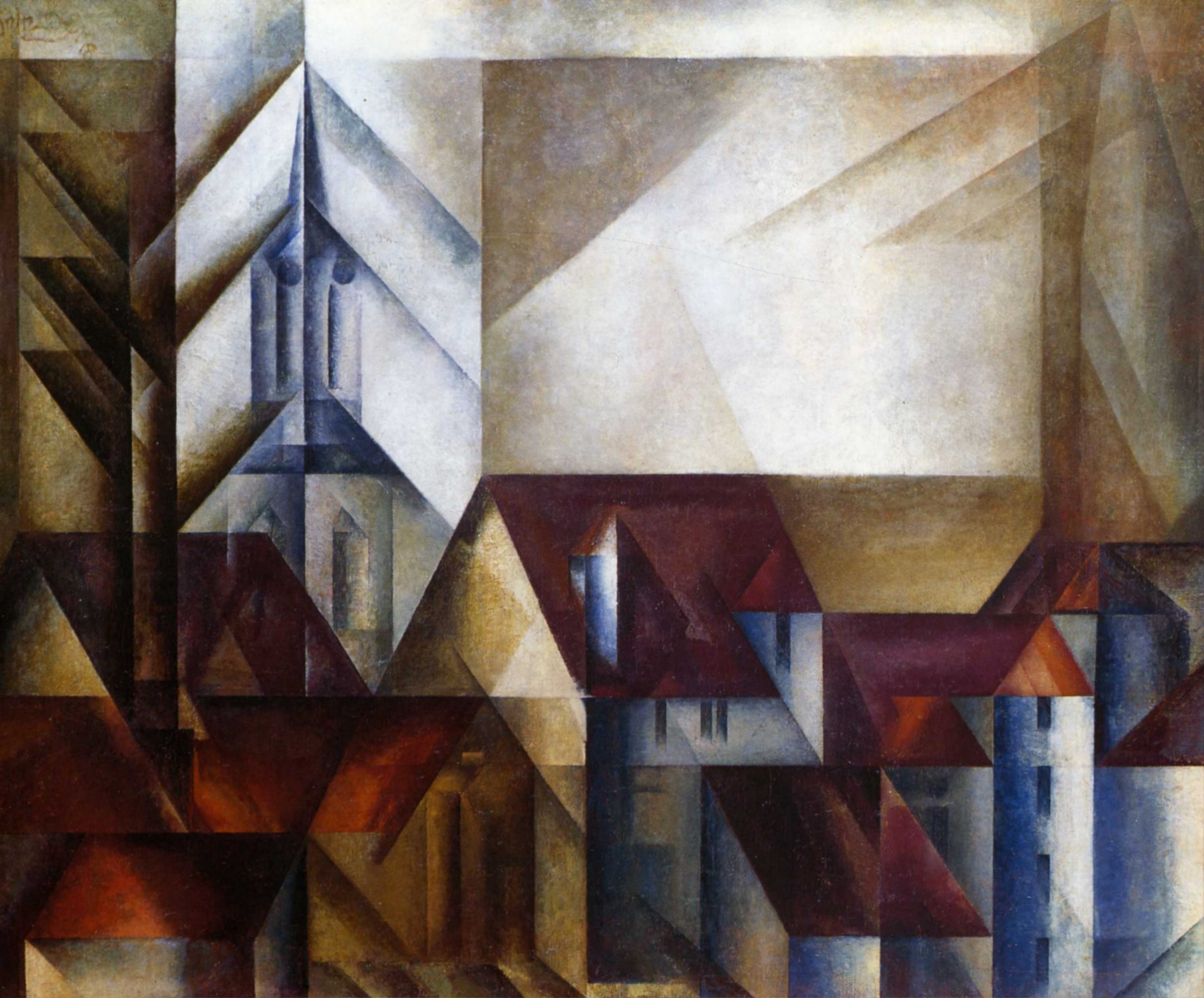 1918 Lyonel Feininger - Teltow II